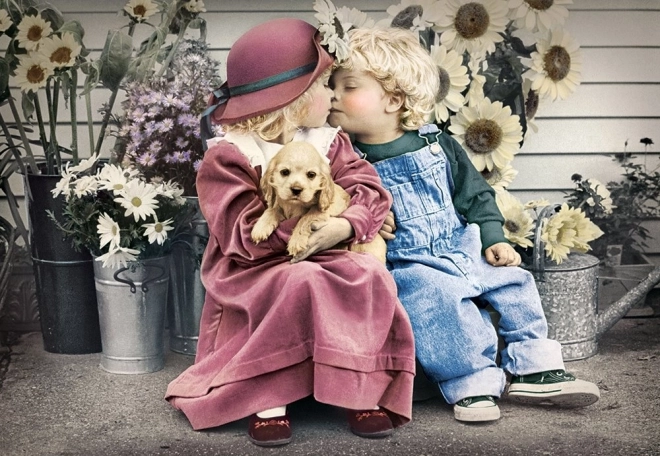 Puzzel 1000 stukjes Eerste liefde