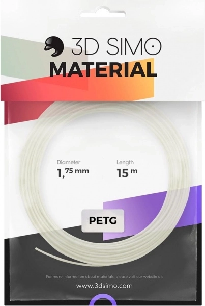 Filament PETG Pro voor 3D-pennen en 3D-printen wit 1,75 mm (15 m)