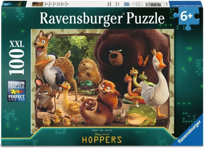 Ravensburger puzzel Op een sprong naar de wildernis XXL 100 stukjes
