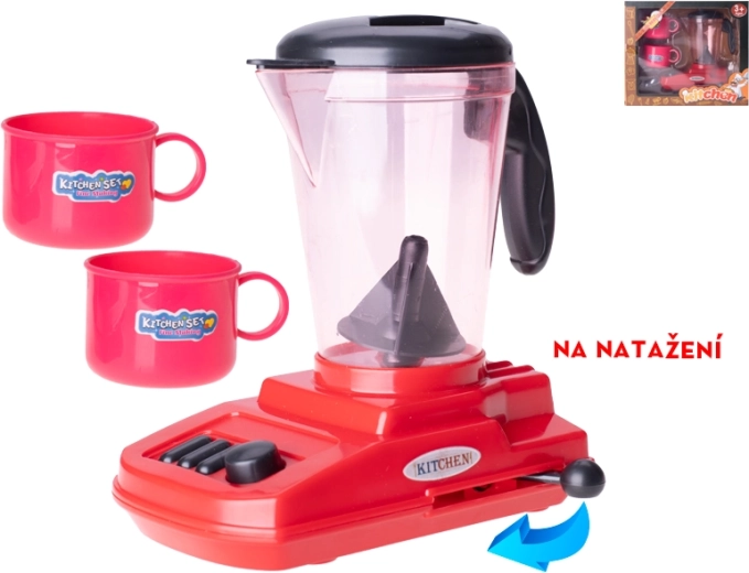 Kindermixer met opwindmechanisme met accessoires