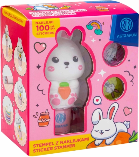 Astra stempel met stickers 100 stuks – konijn