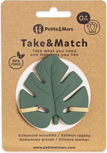 Petite&Mars siliconen bijtring Take&Match misty green