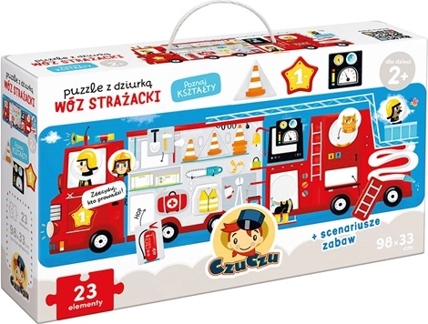 CzuCzu Puzzel met openingen Brandweerwagen