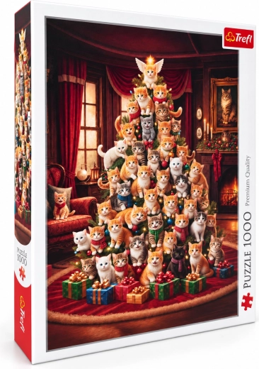 Trefl puzzel Kattenkerstboom 1000 stukjes