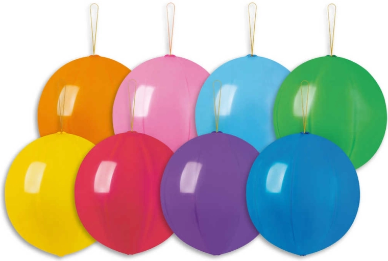 Gemar pastel Punch Ball-ballonnenbal met elastiek 33 cm - 1 stuk