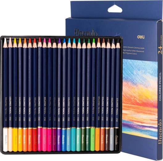 Finenolo kleurpotloden, 24 kleuren