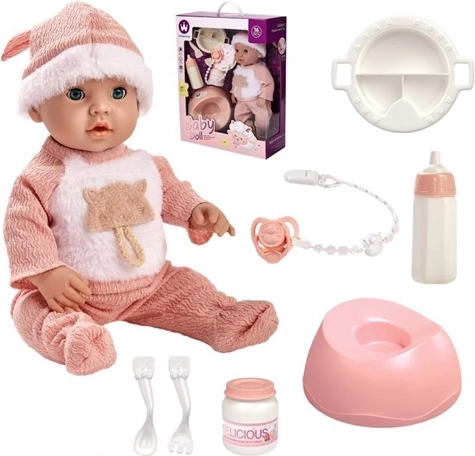 Babypop met accessoires
