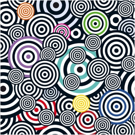 Curiosi vierkant puzzel Q Shake patroon V 70 stukjes