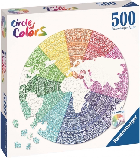Ravensburger puzzel Mandala kleurenkring 500 stukjes