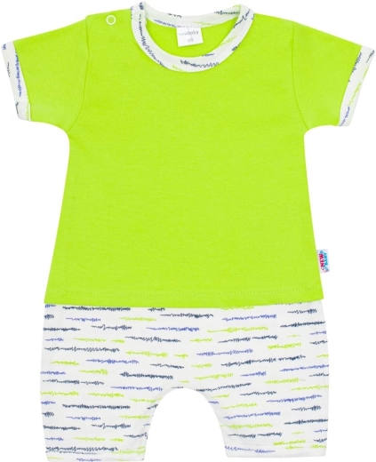 Zomerse katoenen babyoverall NEW BABY Summertime, jongen