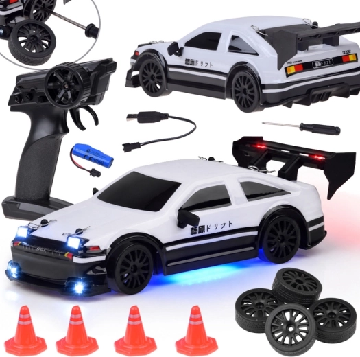 Op afstand bestuurbare sportauto 4x4 met driftfunctie 1:24
