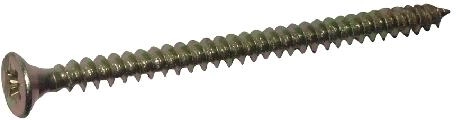 Universele schroeven volledig schroefdraad 5 × 40 mm geel zink (500 stuks)