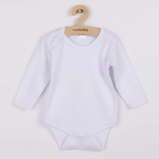 babyromper met lange mouwen New Baby – wit
