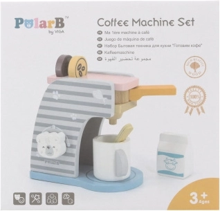 Houten koffiemachine voor kinderen POLARB met accessoires