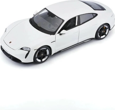 Welly Porsche Taycan Turbo S 1:24 crèmekleurig modelauto