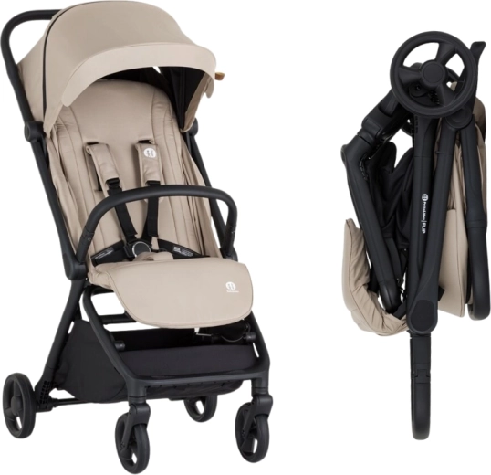 Sportieve kinderwagen Petite&Mars Flip Tan Beige