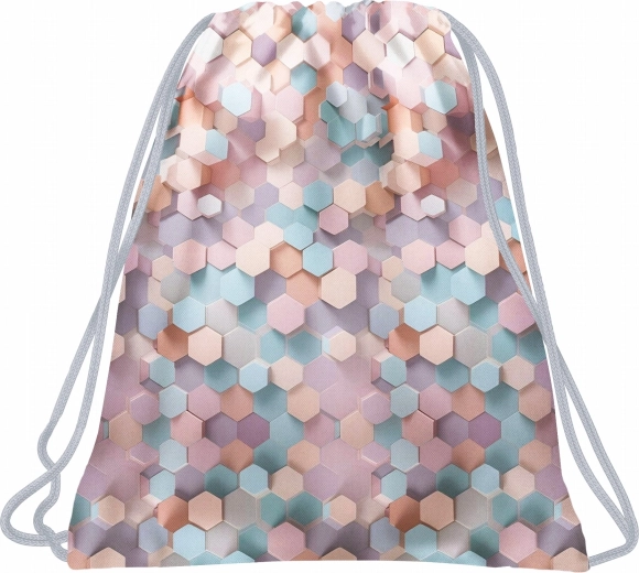 BackUP rugzakkoordtas geometric beige