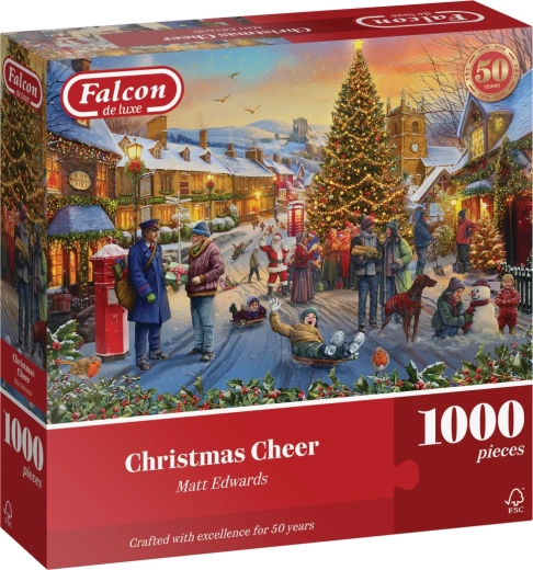 Falcon puzzel Kerstplezier 1000 stukjes