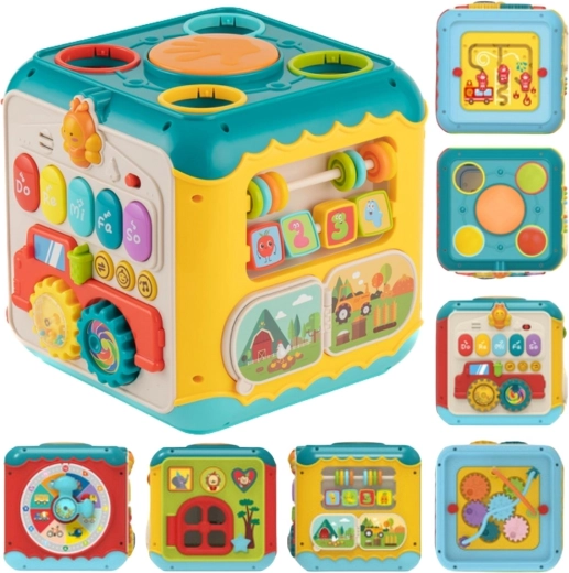 Woopie Baby multifunctionele Montessori-activiteitenkubus 6-in-1