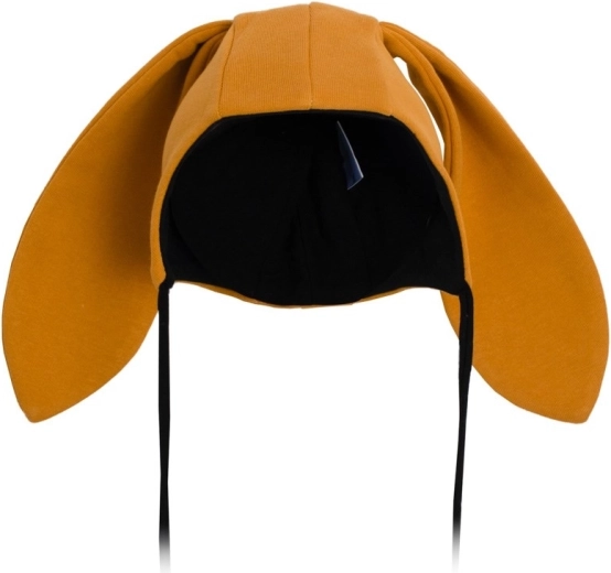 Babymuts van katoen met oortjes New Baby Favorite bruin (9–12 maanden)