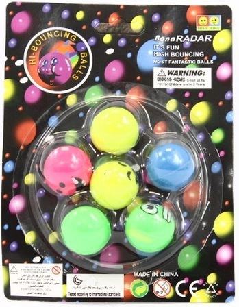 Rubberen ballen – set van 6 stuks