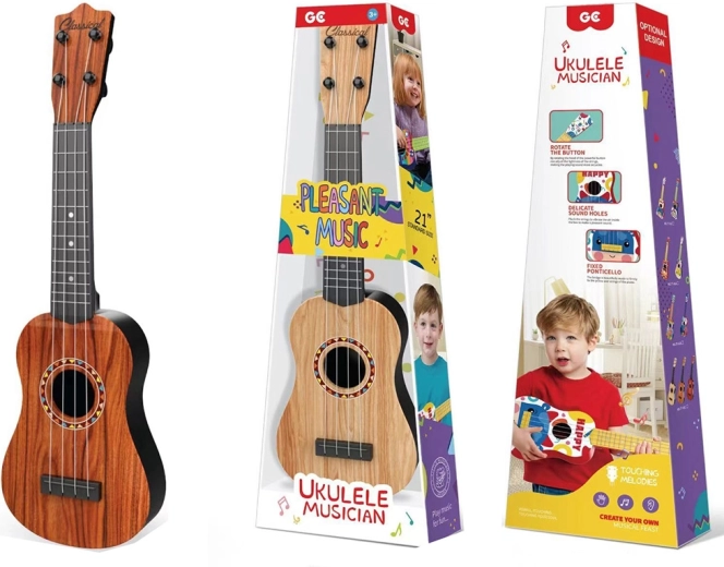 Klassieke kindergitaar met houtlook, 53 cm