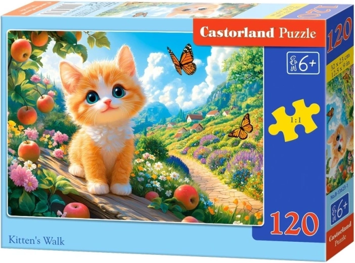 Castorland puzzel kitten op wandeling (120 stukjes)