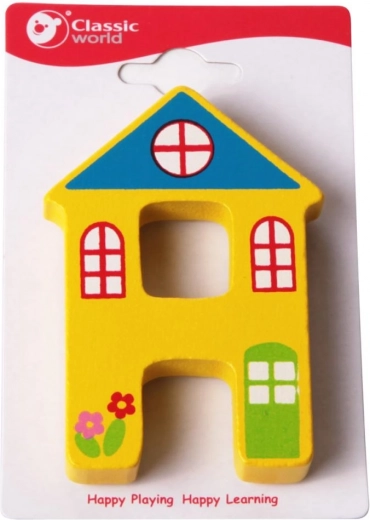 Houten letter H van Classic World