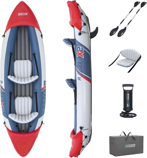 Opblaasbare kajak HYDRO-FORCE Lite Rapid X2 voor 2 personen 321 × 100 cm