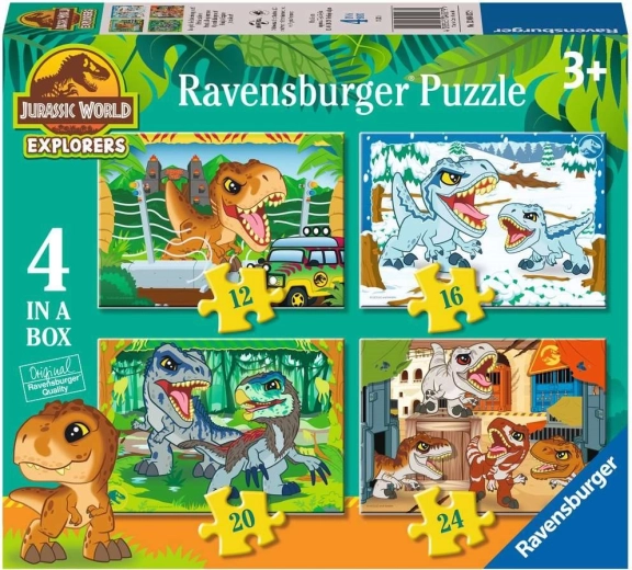 Puzzel Jurassic World 4-in-1 voor kinderen (12, 16, 20, 24 stukjes) RAVENSBURGER
