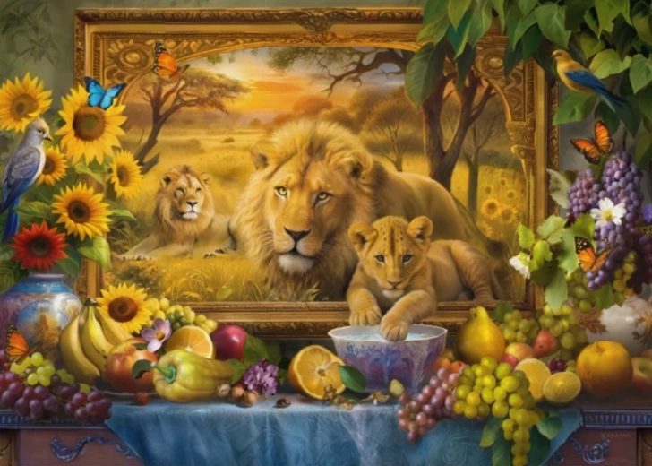 Dino puzzel leeuwen 1000 stukjes