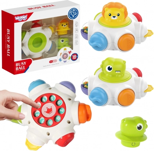 Woopie Kosmische Raket Activiteitenkubus - Educatieve Sensorische Kubus 18m+