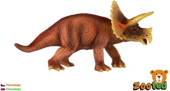 kunststof figuur van een triceratops 20 cm