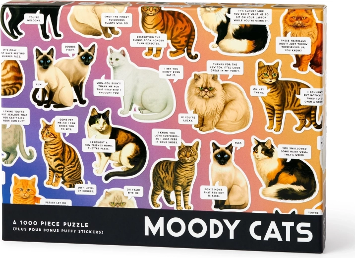Galison puzzel Humeurende katten 1000 stukjes