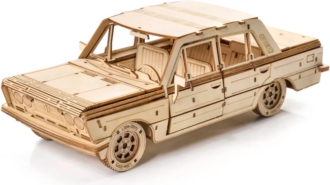 Little Story 3D houten bouwpakket auto FSO Fiat 125p 1:16