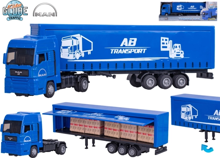 Kids Globe Traffic vrachtwagen MAN 30 cm met vrijloop