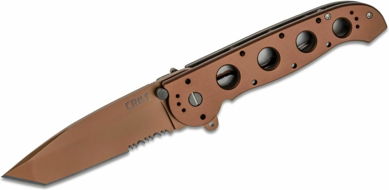 Zakmes CRKT M16-14D Desert Tanto, bruin geanodiseerd aluminium