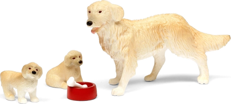 Lundby hondenfiguurtjes voor het poppenhuis
