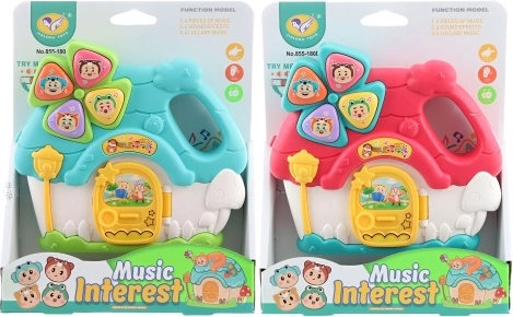 Muzikaal speelhuisje op batterijen voor kinderen
