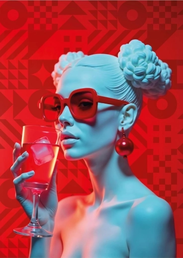 Puzzle ART PUZZLE WOWO Series: Crimson cocktail 1000 stukjes