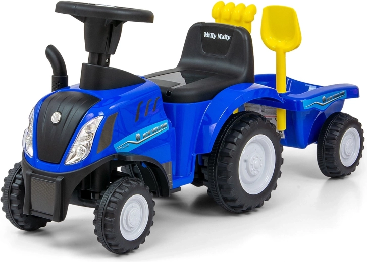 Looptractor NEW HOLLAND T7 met aanhanger – blauw