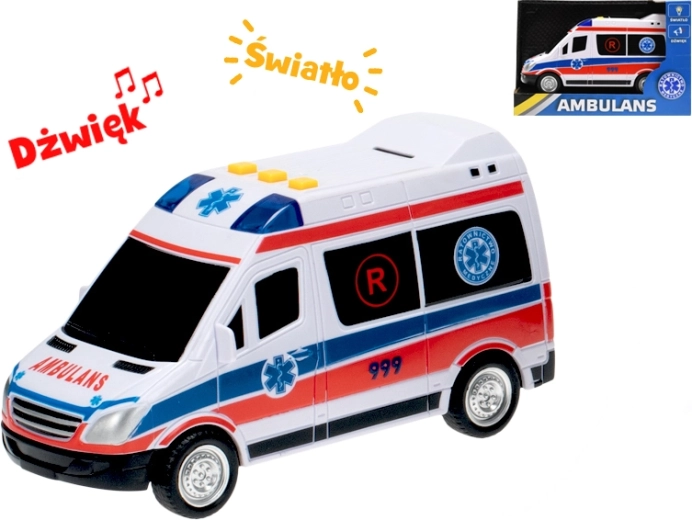 Ambulanceauto met Pools design – vliegwiel, licht en geluid