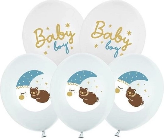 Ballonnen Baby boy mix 30 cm (6 stuks)