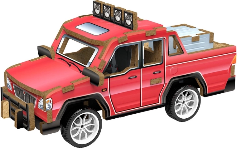 2Kids Toys 3D houten bouwpakket pick-up auto