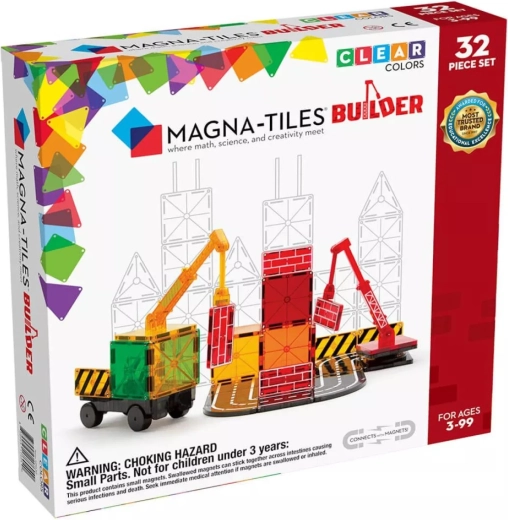 Magna-tiles magnetische bouwset builder (32 onderdelen)