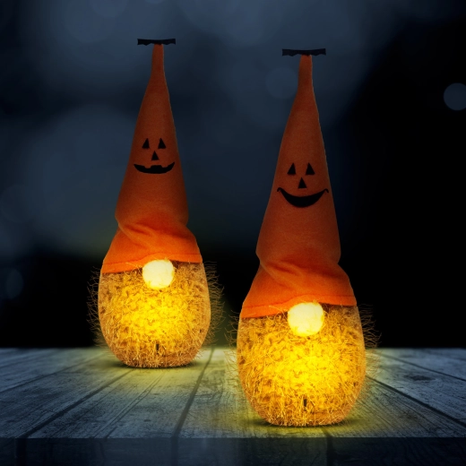 Halloween-ledkabouter van polyester, 20 cm - 1 stuk