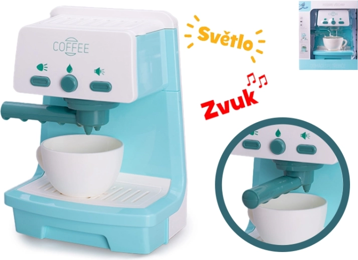 Kinderhefboom-espressomachine met licht en geluid