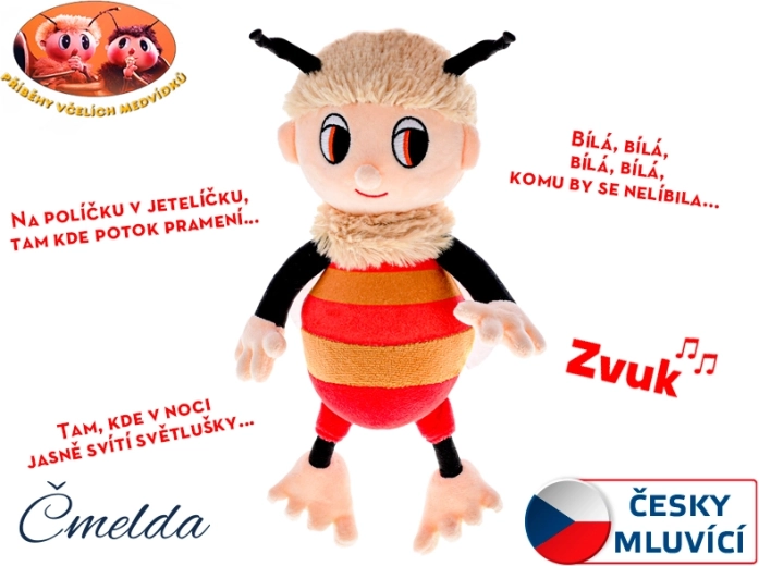 Čmelda pluche pratende 29 cm – Verhalen van de bijenberen
