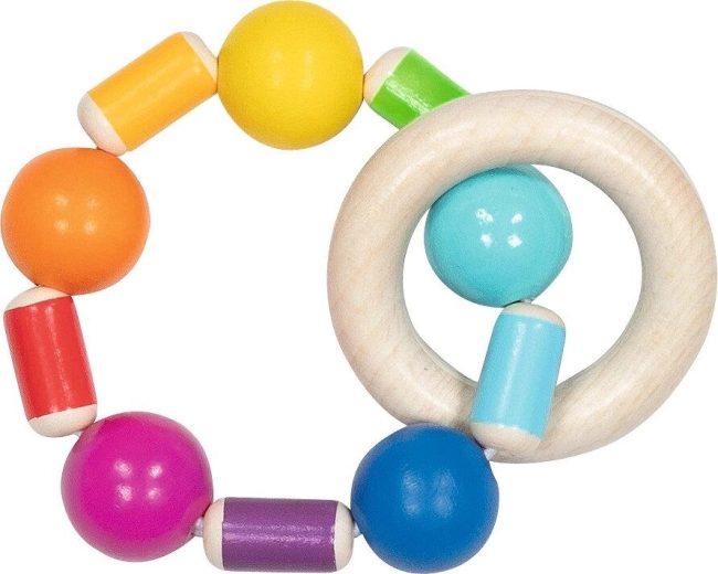 Elastische tastbare ring regenboog - 1 stuk