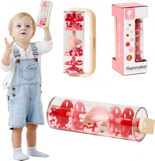 Classic World regenstok met kralen – rood